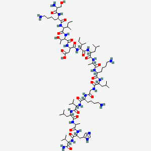 molecular formula C83H149N23O21 B12770662 Bombolitin II CAS No. 95732-43-7