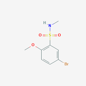 molecular formula C8H10BrNO3S B1277068 5-bromo-2-methoxy-N-methylbenzenesulfonamide CAS No. 871269-17-9
