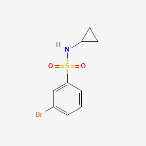 molecular formula C9H10BrNO2S B1277070 3-bromo-N-cyclopropylbenzenesulfonamide CAS No. 876694-43-8