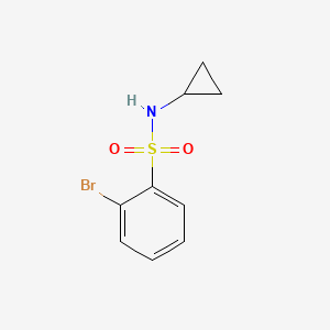 molecular formula C9H10BrNO2S B1277071 2-bromo-N-cyclopropylbenzenesulfonamide CAS No. 951883-93-5