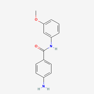 molecular formula C14H14N2O2 B1277073 4-氨基-N-(3-甲氧基苯基)苯甲酰胺 CAS No. 897594-57-9