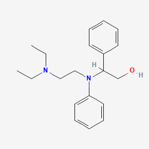 molecular formula C20H28N2O B12770735 beta-(N-(2-(Diethylamino)ethyl)anilino)phenethyl alcohol CAS No. 102600-05-5