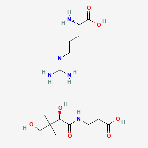 molecular formula C15H31N5O7 B12770752 L-Arginine pantothenate CAS No. 23541-09-5