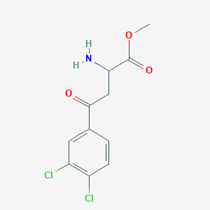 molecular formula C11H11Cl2NO3 B12770823 methyl 2-amino-4-(3,4-dichlorophenyl)-4-oxobutanoate CAS No. 202802-46-8