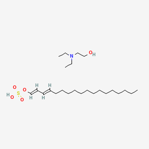 molecular formula C24H49NO5S B12770858 2-(diethylamino)ethanol;[(1E,3E)-octadeca-1,3-dienyl] hydrogen sulfate CAS No. 65151-88-4
