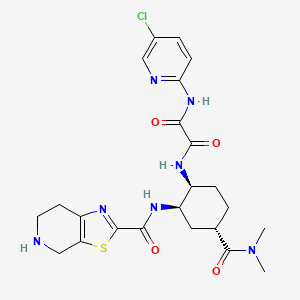 molecular formula C23H28ClN7O4S B12770866 N-Desmethyl edoxaban CAS No. 778571-11-2