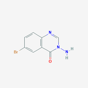 molecular formula C8H6BrN3O B1277091 3-氨基-6-溴喹唑啉-4(3H)-酮 CAS No. 96498-79-2