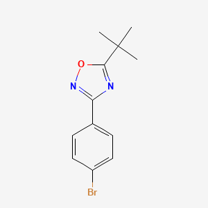 molecular formula C12H13BrN2O B1277094 3-(4-溴苯基)-5-叔丁基-1,2,4-噁二唑 CAS No. 676131-65-0