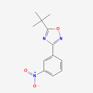 molecular formula C12H13N3O3 B1277095 5-Tert-butyl-3-(3-nitrophenyl)-1,2,4-oxadiazole CAS No. 1004398-30-4