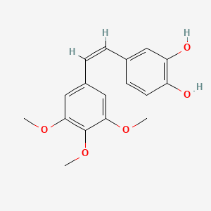 molecular formula C17H18O5 B12771001 Combrestatin A4 metabolite M5 CAS No. 119307-36-7