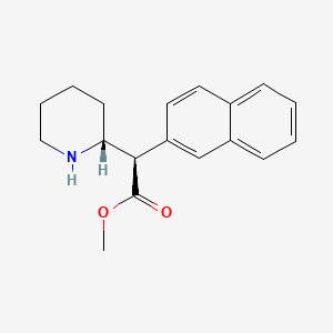 molecular formula C18H21NO2 B12771032 Methylnaphthidate CAS No. 231299-82-4