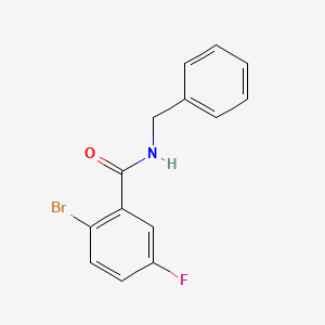 molecular formula C14H11BrFNO B1277107 N-benzyl-2-bromo-5-fluorobenzamide CAS No. 951884-18-7
