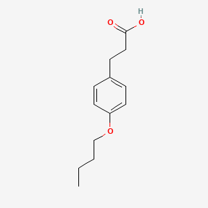 molecular formula C13H18O3 B1277108 3-(4-丁氧基苯基)丙酸 CAS No. 3243-41-2