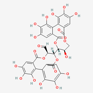 molecular formula C34H24O22 B12771091 Platycaryanin D CAS No. 155073-98-6