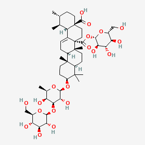 molecular formula C48H76O19 B12771109 Quinovic acid glycoside 1 CAS No. 115598-76-0