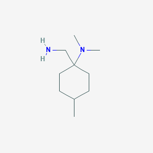 molecular formula C10H22N2 B1277113 (1-Aminomethyl-4-methyl-cyclohexyl)-dimethyl-amine CAS No. 919013-75-5