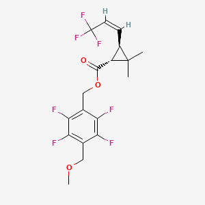 molecular formula C18H17F7O3 B12771200 D-Teflumethrin CAS No. 1208235-75-9