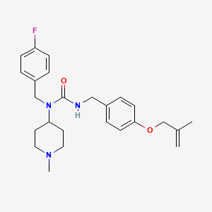 molecular formula C25H32FN3O2 B12771205 exo-Dehydro-pimavanserin CAS No. 1246458-13-8