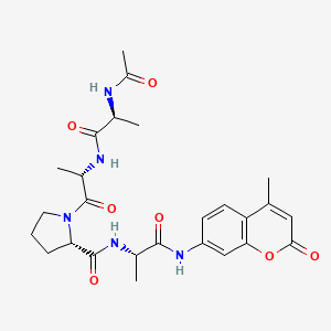 molecular formula C26H33N5O7 B1277126 AC-Ala-ala-pro-ala-amc 