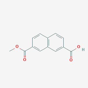 molecular formula C13H10O4 B12771291 Monomethyl 2,7-naphthalenedicarboxylate CAS No. 7568-17-4