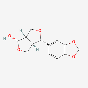 molecular formula C13H14O5 B12771299 Samin CAS No. 166239-82-3