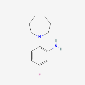 molecular formula C12H17FN2 B1277131 2-(azepan-1-yl)-5-fluoroaniline CAS No. 869943-96-4