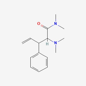 molecular formula C15H22N2O B12771479 alpha-(Dimethylamino)-beta-ethenyl-N,N-dimethylbenzenepropanamide CAS No. 111983-66-5