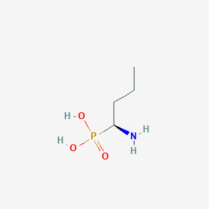 molecular formula C4H12NO3P B12771493 1-Aminobutylphosphonic acid, (S)- CAS No. 82730-39-0
