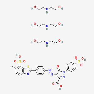 molecular formula C36H50N8O15S3 B12771506 Einecs 299-787-3 CAS No. 93904-49-5