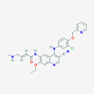 molecular formula C29H27ClN6O3 B12771579 N-Desmethyl neratinib CAS No. 915788-27-1