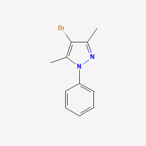 molecular formula C11H11BrN2 B1277159 4-bromo-3,5-dimethyl-1-phenyl-1H-pyrazole CAS No. 51294-75-8