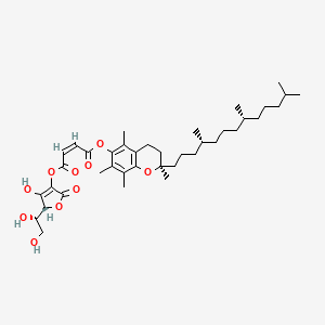 molecular formula C39H58O10 B12771609 Ascorbyl tocopheryl maleate CAS No. 320616-16-8