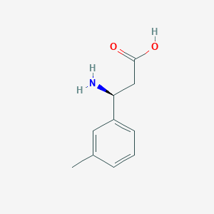 molecular formula C10H13NO2 B1277165 (s)-3-Amino-3-(3-methyl-phenyl)-propionic acid CAS No. 701907-44-0