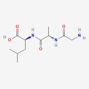 molecular formula C11H21N3O4 B1277176 H-Gly-Ala-Leu-OH CAS No. 35180-93-9