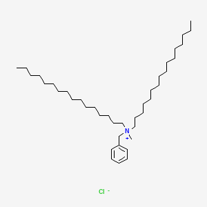 molecular formula C40H76ClN B12771846 Dicetyl methyl benzyl ammonium chloride CAS No. 38618-39-2
