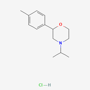 molecular formula C14H22ClNO B12772033 4-(1-Methylethyl)-2-(4-methylphenyl)morpholine hydrochloride CAS No. 97631-03-3