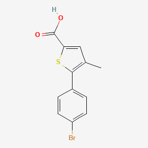 molecular formula C12H9BrO2S B1277212 5-(4-Bromophenyl)-4-methylthiophene-2-carboxylic acid CAS No. 62404-05-1