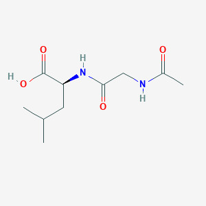molecular formula C10H18N2O4 B1277235 Ac-Gly-Leu-OH 