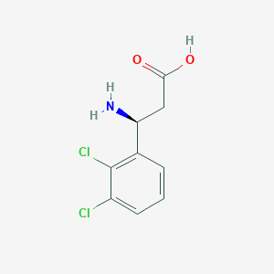 molecular formula C9H9Cl2NO2 B1277239 (S)-3-Amino-3-(2,3-dichlorophenyl)propanoic acid CAS No. 748128-13-4