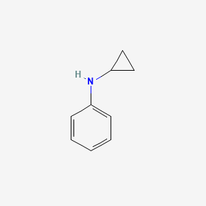 molecular formula C9H11N B1277241 N-环丙基苯胺 CAS No. 34535-98-3