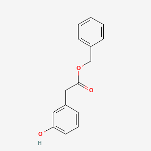 molecular formula C15H14O3 B1277242 Benzyl 3-hydroxyphenylacetate CAS No. 295320-25-1