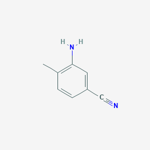 molecular formula C8H8N2 B1277243 3-Amino-4-methylbenzonitrile CAS No. 60710-80-7