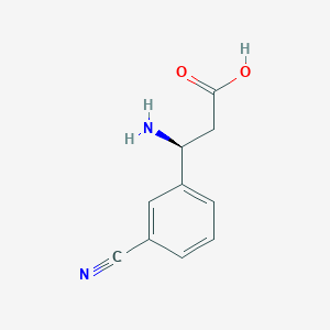 molecular formula C10H10N2O2 B1277247 (S)-3-Amino-3-(3-cyanophenyl)propanoic acid CAS No. 791778-00-2
