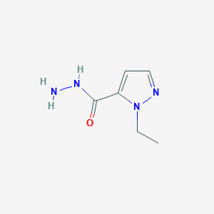 molecular formula C6H10N4O B1277287 1-ethyl-1H-pyrazole-5-carbohydrazide CAS No. 1001755-76-5