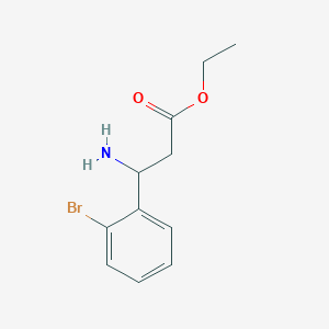 molecular formula C11H14BrNO2 B1277304 Ethyl 3-amino-3-(2-bromophenyl)propanoate 