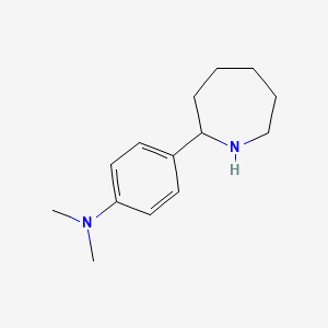 molecular formula C14H22N2 B1277307 4-(氮杂环-2-基)-N,N-二甲基苯胺 CAS No. 383128-95-8