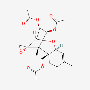 molecular formula C21H28O8 B12773142 Scirpenetriol triacetate, (12R)- CAS No. 111554-96-2