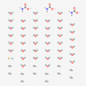 molecular formula C9H99Mo12N3O46P-3 B12773153 CID 156614162 CAS No. 129572-46-9