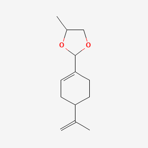 molecular formula C13H20O2 B12773171 Perillaldehyde propyleneglycol acetal CAS No. 121199-28-8