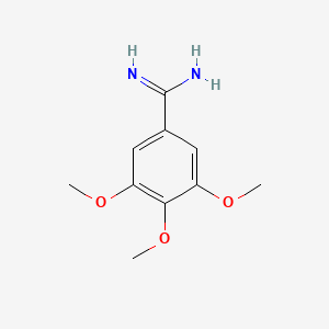 molecular formula C10H14N2O3 B1277318 3,4,5-Trimethoxy-benzamidine CAS No. 4156-70-1